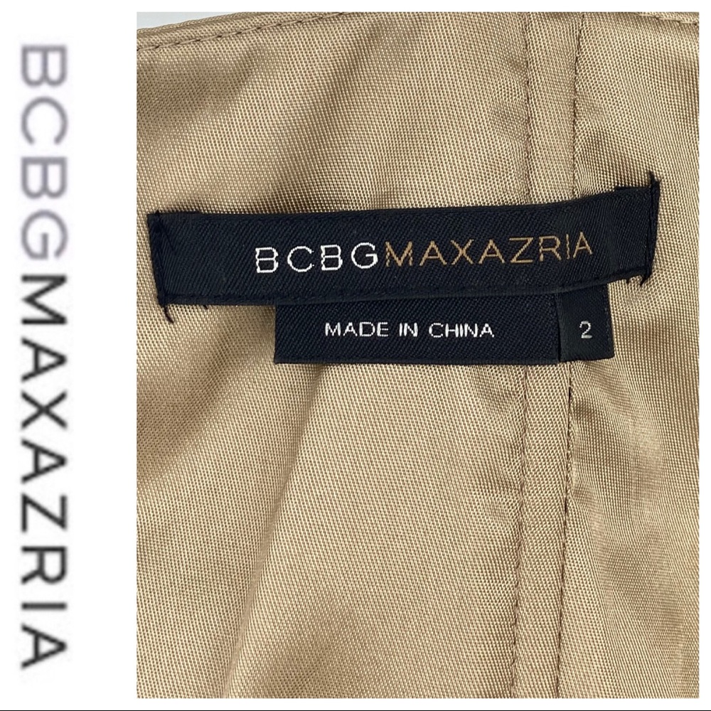 💕SALE💕BCBGMaxAzria Silk Taffeta Strapless Dress - Picture 8 of 11